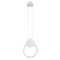 GloboStar® CYCLOS 61074 Κρεμαστό Φωτιστικό Οροφής Design LED CCT 9W 1080lm 300° AC 220-240V - Εναλλαγή Φωτισμού μέσω Διακόπτη On/Off All In One Ψυχρό 6000k+Φυσικό 4500k+Θερμό 2700k Μ21 x Π2.3 x Υ26.5cm - Λευκό