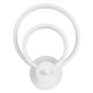 GloboStar® FREDDIE 61077 Φωτιστικό Τοίχου - Απλίκα Design LED CCT 15W 1800lm 300° AC 220-240V - Εναλλαγή Φωτισμού μέσω Διακόπτη On/Off All In One Ψυχρό 6000k+Φυσικό 4500k+Θερμό 2700k Μ20 x Π7.5 x Υ25cm - Λευκό