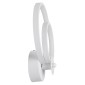 GloboStar® FREDDIE 61077 Φωτιστικό Τοίχου - Απλίκα Design LED CCT 15W 1800lm 300° AC 220-240V - Εναλλαγή Φωτισμού μέσω Διακόπτη On/Off All In One Ψυχρό 6000k+Φυσικό 4500k+Θερμό 2700k Μ20 x Π7.5 x Υ25cm - Λευκό