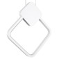 GloboStar® MARY 61083 Κρεμαστό Φωτιστικό Οροφής Design LED CCT 12W 1440lm 300° AC 220-240V - Εναλλαγή Φωτισμού μέσω Διακόπτη On/Off All In One Ψυχρό 6000k+Φυσικό 4500k+Θερμό 2700k Μ20 x Π2.3 x Υ28.5cm - Λευκό