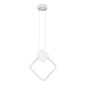 GloboStar® MARY 61083 Κρεμαστό Φωτιστικό Οροφής Design LED CCT 12W 1440lm 300° AC 220-240V - Εναλλαγή Φωτισμού μέσω Διακόπτη On/Off All In One Ψυχρό 6000k+Φυσικό 4500k+Θερμό 2700k Μ20 x Π2.3 x Υ28.5cm - Λευκό
