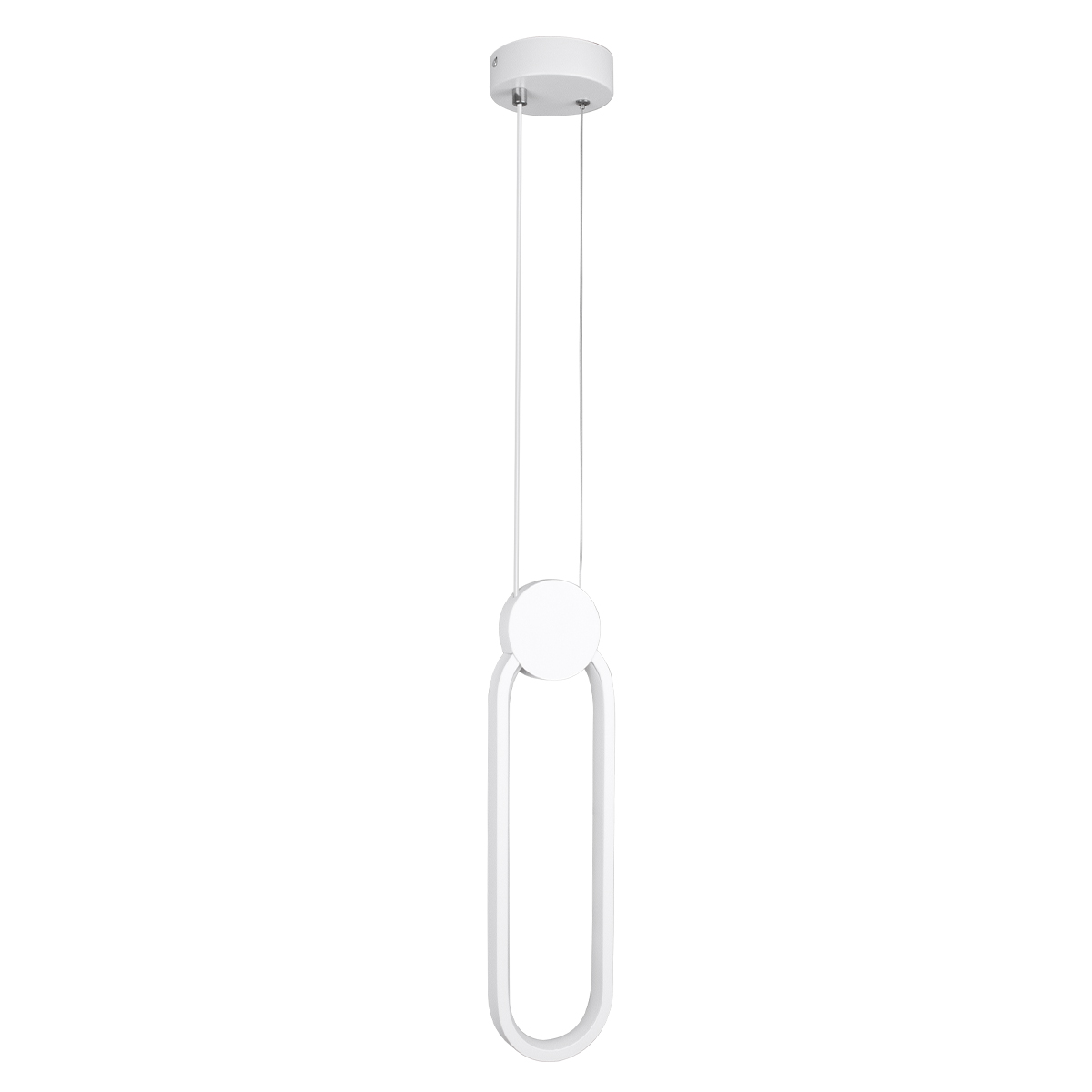 GloboStar® ILDI 61089 Κρεμαστό Φωτιστικό Οροφής Design LED CCT 12W 1440lm 300° AC 220-240V - Εναλλαγή Φωτισμού μέσω Διακόπτη On/Off All In One Ψυχρό 6000k+Φυσικό 4500k+Θερμό 2700k Μ10 x Π2.3 x Υ38cm - Λευκό