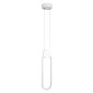 GloboStar® ILDI 61089 Κρεμαστό Φωτιστικό Οροφής Design LED CCT 12W 1440lm 300° AC 220-240V - Εναλλαγή Φωτισμού μέσω Διακόπτη On/Off All In One Ψυχρό 6000k+Φυσικό 4500k+Θερμό 2700k Μ10 x Π2.3 x Υ38cm - Λευκό