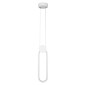 GloboStar® ILDI 61089 Κρεμαστό Φωτιστικό Οροφής Design LED CCT 12W 1440lm 300° AC 220-240V - Εναλλαγή Φωτισμού μέσω Διακόπτη On/Off All In One Ψυχρό 6000k+Φυσικό 4500k+Θερμό 2700k Μ10 x Π2.3 x Υ38cm - Λευκό
