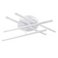 GloboStar® DRACO 61096 Φωτιστικό Οροφής Γραμμικό Linear Design LED CCT 60W 7380lm 120° AC 220-240V - Εναλλαγή Φωτισμού μέσω Τηλεχειριστηρίου All In One Ψυχρό 6000k+Φυσικό 4500k+Θερμό 2700k Dimmable Φ60 x Υ11cm - Λευκό - 3 Years Warranty