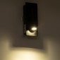 GloboStar® MANHATTAN 61097 Μοντέρνο Χωνευτό Φωτιστικό Τοίχου - Απλίκα Ξενοδοχείου Bed Side LED 3W 405lm 36° AC 220-240V - Reading Light - Μ7 x Π7 x Υ17cm - Φυσικό Λευκό 4500K - Μαύρο