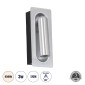 GloboStar® MANHATTAN 61099 Μοντέρνο Χωνευτό Φωτιστικό Τοίχου - Απλίκα Ξενοδοχείου Bed Side LED 3W 405lm 36° AC 220-240V - Reading Light - Μ7 x Π7 x Υ17cm - Φυσικό Λευκό 4500K - Νίκελ Βούρτσας