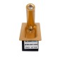 GloboStar® MANHATTAN 61100 Μοντέρνο Χωνευτό Φωτιστικό Τοίχου - Απλίκα Ξενοδοχείου Bed Side LED 3W 405lm 36° AC 220-240V - Reading Light - Μ7 x Π7 x Υ17cm - Φυσικό Λευκό 4500K - Χρυσό Βούρτσας