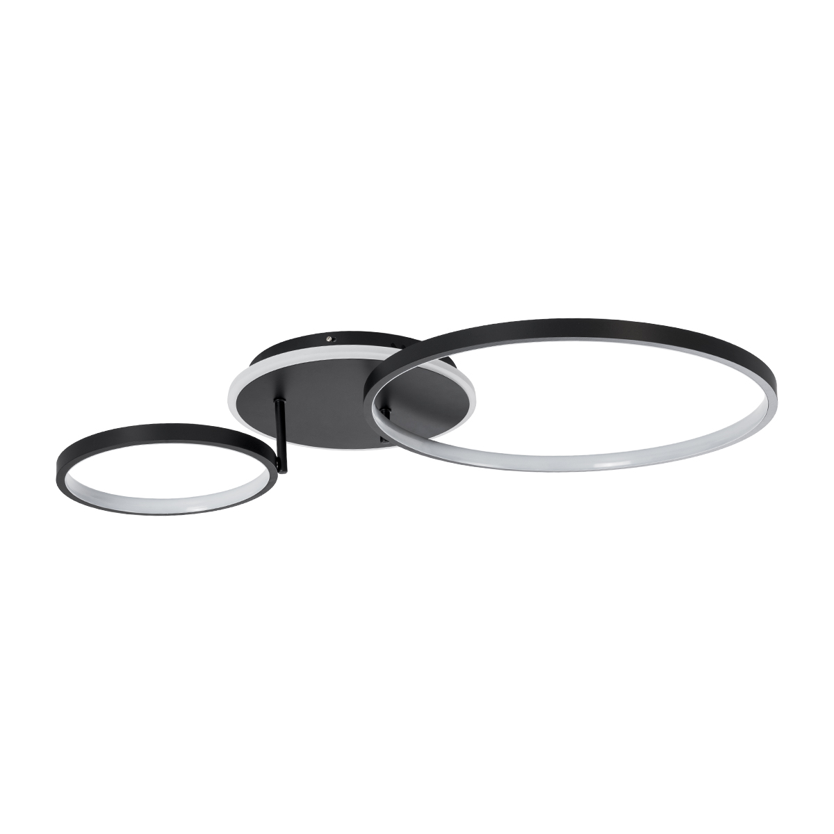 GloboStar® NEMESIS 61105 Φωτιστικό Οροφής Δαχτυλίδι-Κύκλος LED CCT 67W 7573lm 360° AC 220-240V - Εναλλαγή Φωτισμού μέσω Τηλεχειριστηρίου All In One Ψυχρό 6000k+Φυσικό 4500k+Θερμό 2700k Dimmable Φ25+45cm+BackLight - Μαύρο - 3 Years Warranty