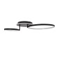 GloboStar® NEMESIS 61105 Φωτιστικό Οροφής Δαχτυλίδι-Κύκλος LED CCT 67W 7573lm 360° AC 220-240V - Εναλλαγή Φωτισμού μέσω Τηλεχειριστηρίου All In One Ψυχρό 6000k+Φυσικό 4500k+Θερμό 2700k Dimmable Φ25+45cm+BackLight - Μαύρο - 3 Years Warranty