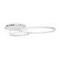 GloboStar® NEMESIS 61106 Φωτιστικό Οροφής Δαχτυλίδι-Κύκλος LED CCT 67W 7573lm 360° AC 220-240V - Εναλλαγή Φωτισμού μέσω Τηλεχειριστηρίου All In One Ψυχρό 6000k+Φυσικό 4500k+Θερμό 2700k Dimmable Φ25+45cm+BackLight - Λευκό - 3 Years Warranty