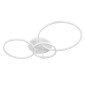 GloboStar® NEMESIS 61109 Φωτιστικό Οροφής Δαχτυλίδι-Κύκλος LED CCT 98W 11858lm 360° AC 220-240V - Εναλλαγή Φωτισμού μέσω Τηλεχειριστηρίου All In One Ψυχρό 6000k+Φυσικό 4500k+Θερμό 2700k Dimmable Φ25+35+45cm+BackLight - Λευκό - 3 Years Warranty