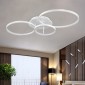 GloboStar® NEMESIS 61109 Φωτιστικό Οροφής Δαχτυλίδι-Κύκλος LED CCT 98W 11858lm 360° AC 220-240V - Εναλλαγή Φωτισμού μέσω Τηλεχειριστηρίου All In One Ψυχρό 6000k+Φυσικό 4500k+Θερμό 2700k Dimmable Φ25+35+45cm+BackLight - Λευκό - 3 Years Warranty