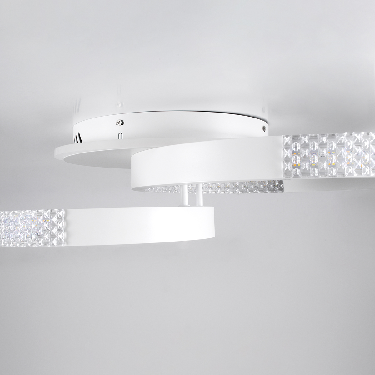 GloboStar® DIAMOND 61112 Φωτιστικό Οροφής Δαχτυλίδι-Κύκλος LED CCT 67W 8078lm 360° AC 220-240V - Εναλλαγή Φωτισμού μέσω Τηλεχειριστηρίου All In One Ψυχρό 6000k+Φυσικό 4500k+Θερμό 2700k Dimmable Φ30+40cm+BackLight - Λευκό - 3 Years Warranty
