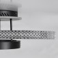 GloboStar® DIAMOND 61114 Φωτιστικό Οροφής Δαχτυλίδι-Κύκλος LED CCT 100W 12123lm 360° AC 220-240V - Εναλλαγή Φωτισμού μέσω Τηλεχειριστηρίου All In One Ψυχρό 6000k+Φυσικό 4500k+Θερμό 2700k Dimmable Φ30+40+50cm+BackLight - Μαύρο - 3 Years Warranty