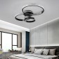 GloboStar® DIAMOND 61114 Φωτιστικό Οροφής Δαχτυλίδι-Κύκλος LED CCT 100W 12123lm 360° AC 220-240V - Εναλλαγή Φωτισμού μέσω Τηλεχειριστηρίου All In One Ψυχρό 6000k+Φυσικό 4500k+Θερμό 2700k Dimmable Φ30+40+50cm+BackLight - Μαύρο - 3 Years Warranty