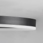GloboStar® VENOM 61117 Φωτιστικό Οροφής Δαχτυλίδι-Κύκλος LED CCT 45W 5445lm 360° AC 220-240V - Εναλλαγή Φωτισμού μέσω Τηλεχειριστηρίου All In One Ψυχρό 6000k+Φυσικό 4500k+Θερμό 2700k Dimmable Φ40cm+BackLight - Μαύρο - 3 Years Warranty