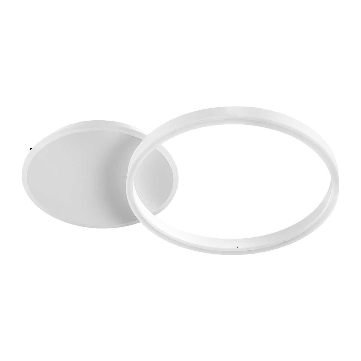 GloboStar® VENOM 61118 Φωτιστικό Οροφής Δαχτυλίδι-Κύκλος LED CCT 45W 5445lm 360° AC 220-240V - Εναλλαγή Φωτισμού μέσω Τηλεχειριστηρίου All In One Ψυχρό 6000k+Φυσικό 4500k+Θερμό 2700k Dimmable Φ40cm+BackLight - Λευκό - 3 Years Warranty