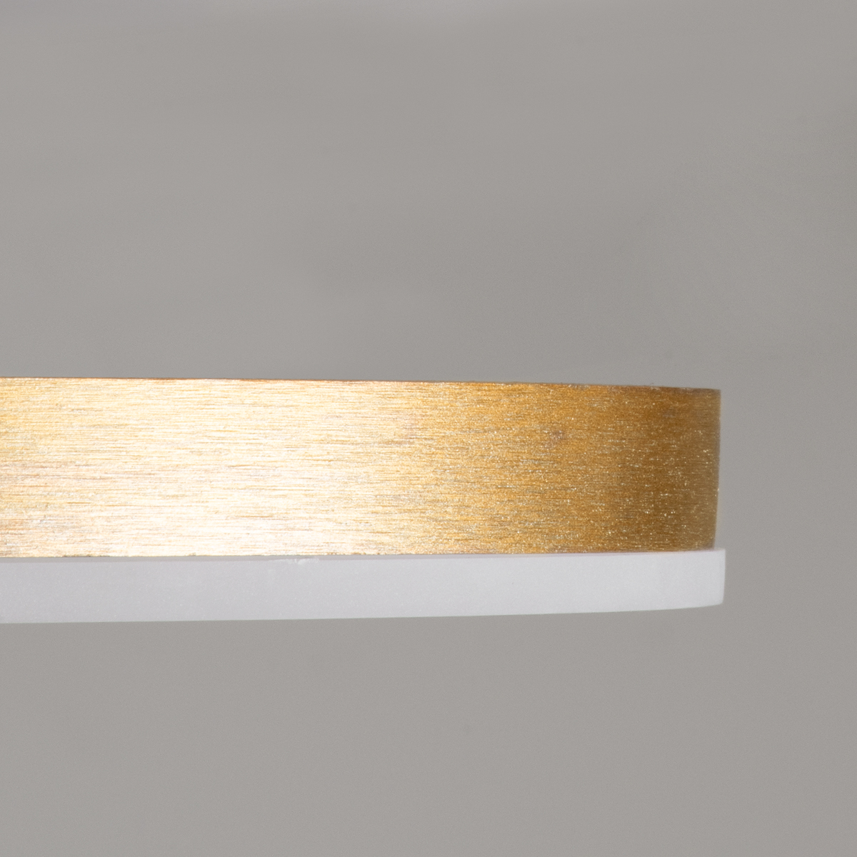GloboStar® VENOM 61119 Φωτιστικό Οροφής Δαχτυλίδι-Κύκλος LED CCT 45W 5445lm 360° AC 220-240V - Εναλλαγή Φωτισμού μέσω Τηλεχειριστηρίου All In One Ψυχρό 6000k+Φυσικό 4500k+Θερμό 2700k Dimmable Φ40cm+BackLight - Χρυσό Βούρτσας - 3 Years Warranty