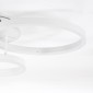 GloboStar® VENOM 61124 Φωτιστικό Οροφής Δαχτυλίδι-Κύκλος LED CCT 100W 12100lm 360° AC 220-240V - Εναλλαγή Φωτισμού μέσω Τηλεχειριστηρίου All In One Ψυχρό 6000k+Φυσικό 4500k+Θερμό 2700k Dimmable Φ25+30+40cm+BackLight - Λευκό - 3 Years Warranty