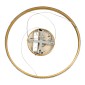 GloboStar® DIAMOND 61131 Κρεμαστό Φωτιστικό Δαχτυλίδι-Κύκλος LED CCT 45W 5230lm 360° AC 220-240V - Εναλλαγή Φωτισμού μέσω Τηλεχειριστηρίου All In One Ψυχρό 6000k+Φυσικό 4500k+Θερμό 2700k Dimmable Φ60cm - Χρυσό Βούρτσας - 3 Years Warranty