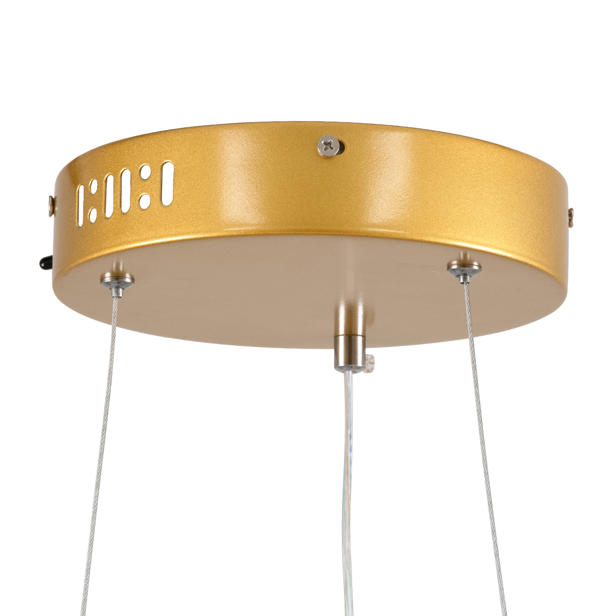 GloboStar® DIAMOND 61133 Κρεμαστό Φωτιστικό Δαχτυλίδι-Κύκλος LED CCT 67W 7689lm 360° AC 220-240V - Εναλλαγή Φωτισμού μέσω Τηλεχειριστηρίου All In One Ψυχρό 6000k+Φυσικό 4500k+Θερμό 2700k Dimmable Φ80cm - Χρυσό Βούρτσας - 3 Years Warranty