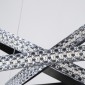 GloboStar® DIAMOND TRIO 61138-DECO Κρεμαστό Φωτιστικό Δαχτυλίδι-Κύκλος LED CCT 120W 14723lm 360° AC 220-240V - Εναλλαγή Φωτισμού μέσω Τηλεχειριστηρίου All In One Ψυχρό 6000k+Φυσικό 4500k+Θερμό 2700k Dimmable Φ40+60+80cm - Μαύρο - 3 Years Warranty