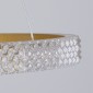 GloboStar® DIAMOND TRIO 61139 Κρεμαστό Φωτιστικό Δαχτυλίδι-Κύκλος LED CCT 120W 14723lm 360° AC 220-240V - Εναλλαγή Φωτισμού μέσω Τηλεχειριστηρίου All In One Ψυχρό 6000k+Φυσικό 4500k+Θερμό 2700k Dimmable Φ40+60+80cm - Χρυσό Βούρτσας - 3 Years Warranty