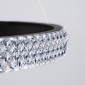 GloboStar® DIAMOND TRIO 61140-DECO Κρεμαστό Φωτιστικό Δαχτυλίδι-Κύκλος LED CCT 150W 18379lm 360° AC 220-240V - Εναλλαγή Φωτισμού μέσω Τηλεχειριστηρίου All In One Ψυχρό 6000k+Φυσικό 4500k+Θερμό 2700k Dimmable Φ60+80+100cm - Μαύρο - 3 Years Warranty