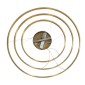 GloboStar® DIAMOND TRIO 61141-DECO Κρεμαστό Φωτιστικό Δαχτυλίδι-Κύκλος LED CCT 150W 18379lm 360° AC 220-240V - Εναλλαγή Φωτισμού μέσω Τηλεχειριστηρίου All In One Ψυχρό 6000k+Φυσικό 4500k+Θερμό 2700k Dimmable Φ60+80+100cm - Χρυσό Βούρτσας - 3 Years Warrant