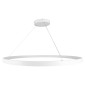 GloboStar® NEMESIS 61165 Κρεμαστό Φωτιστικό Δαχτυλίδι-Κύκλος LED CCT 75W 8743lm 360° AC 220-240V - Εναλλαγή Φωτισμού μέσω Τηλεχειριστηρίου All In One Ψυχρό 6000k+Φυσικό 4500k+Θερμό 2700k Dimmable Φ100cm - Λευκό - 3 Years Warranty