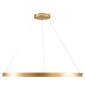 GloboStar® NEMESIS 61166 Κρεμαστό Φωτιστικό Δαχτυλίδι-Κύκλος LED CCT 75W 8743lm 360° AC 220-240V - Εναλλαγή Φωτισμού μέσω Τηλεχειριστηρίου All In One Ψυχρό 6000k+Φυσικό 4500k+Θερμό 2700k Dimmable Φ100cm - Χρυσό Βούρτσας - 3 Years Warranty