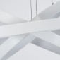 GloboStar® NEMESIS TRIO 61171-DECO Κρεμαστό Φωτιστικό Δαχτυλίδι-Κύκλος LED CCT 120W 14723lm 360° AC 220-240V - Εναλλαγή Φωτισμού μέσω Τηλεχειριστηρίου All In One Ψυχρό 6000k+Φυσικό 4500k+Θερμό 2700k Dimmable Φ40+60+80cm - Λευκό - 3 Years Warranty