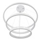 GloboStar® NEMESIS TRIO 61171-DECO Κρεμαστό Φωτιστικό Δαχτυλίδι-Κύκλος LED CCT 120W 14723lm 360° AC 220-240V - Εναλλαγή Φωτισμού μέσω Τηλεχειριστηρίου All In One Ψυχρό 6000k+Φυσικό 4500k+Θερμό 2700k Dimmable Φ40+60+80cm - Λευκό - 3 Years Warranty