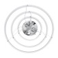 GloboStar® NEMESIS TRIO 61171-DECO Κρεμαστό Φωτιστικό Δαχτυλίδι-Κύκλος LED CCT 120W 14723lm 360° AC 220-240V - Εναλλαγή Φωτισμού μέσω Τηλεχειριστηρίου All In One Ψυχρό 6000k+Φυσικό 4500k+Θερμό 2700k Dimmable Φ40+60+80cm - Λευκό - 3 Years Warranty