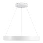 GloboStar® VENOM 61177 Κρεμαστό Φωτιστικό Δαχτυλίδι-Κύκλος LED CCT 45W 5269lm 120° AC 220-240V - Εναλλαγή Φωτισμού μέσω Τηλεχειριστηρίου All In One Ψυχρό 6000K+Φυσικό 4500K+Θερμό 2700K Dimmable Φ60cm - Λευκό - 3 Years Warranty