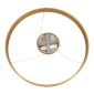 GloboStar® VENOM 61178 Κρεμαστό Φωτιστικό Δαχτυλίδι-Κύκλος LED CCT 45W 5269lm 120° AC 220-240V - Εναλλαγή Φωτισμού μέσω Τηλεχειριστηρίου All In One Ψυχρό 6000K+Φυσικό 4500K+Θερμό 2700K Dimmable Φ60cm - Χρυσό Βούρτσας - 3 Years Warranty