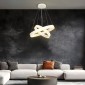 GloboStar® VENOM DUO 61186-DECO Κρεμαστό Φωτιστικό Δαχτυλίδι-Κύκλος LED CCT 75W 8818lm 120° AC 220-240V - Εναλλαγή Φωτισμού μέσω Τηλεχειριστηρίου All In One Ψυχρό 6000K+Φυσικό 4500K+Θερμό 2700K Dimmable Φ60+80cm - Λευκό - 3 Years Warranty