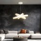 GloboStar® VENOM TRIO 61189-DECO Κρεμαστό Φωτιστικό Δαχτυλίδι-Κύκλος LED CCT 120W 14158lm 120° AC 220-240V - Εναλλαγή Φωτισμού μέσω Τηλεχειριστηρίου All In One Ψυχρό 6000K+Φυσικό 4500K+Θερμό 2700K Dimmable Φ40+60+80cm - Λευκό - 3 Years Warranty