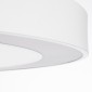 GloboStar® RA 61199 Κρεμαστό Φωτιστικό Δαχτυλίδι-Κύκλος LED CCT 100W 11020lm 120° AC 220-240V - Εναλλαγή Φωτισμού μέσω Τηλεχειριστηρίου All In One Ψυχρό 6000k+Φυσικό 4500k+Θερμό 2700k Dimmable Φ120cm - Λευκό - 3 Years Warranty