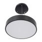 GloboStar® BURTON 61200-S Πλαφονιέρα Οροφής LED CCT 67W 7370lm 120° AC 220-240V - Εναλλαγή Φωτισμού μέσω Τηλεχειριστηρίου All In One Ψυχρό 6000k+Φυσικό 4500k+Θερμό 2700k Dimmable Φ40cm - Μαύρο - 3 Years Warranty