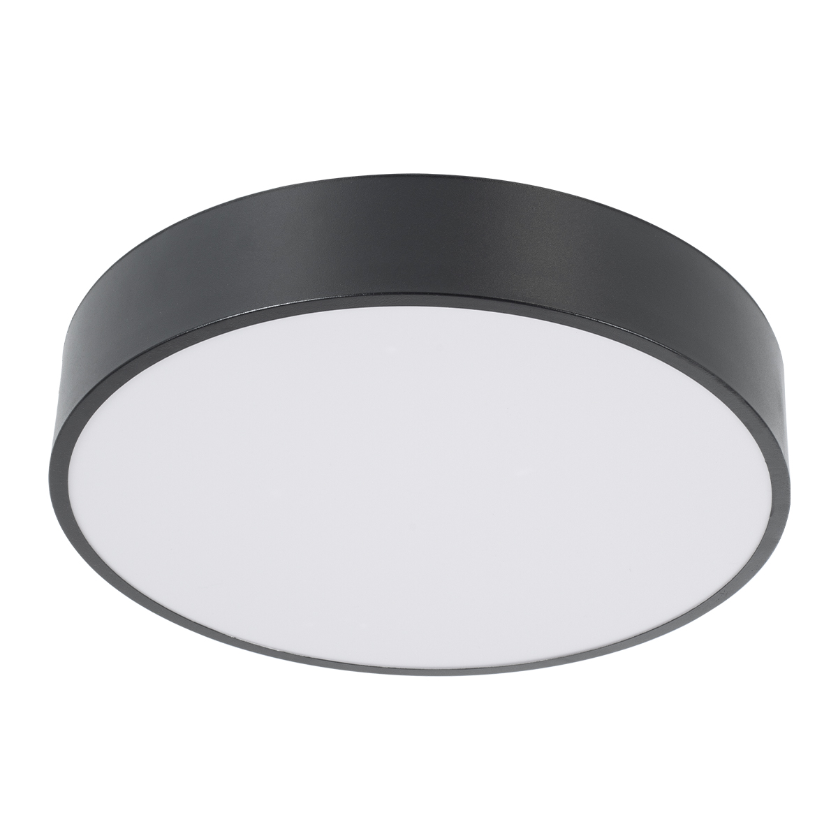 GloboStar® BURTON 61200-S Πλαφονιέρα Οροφής LED CCT 67W 7370lm 120° AC 220-240V - Εναλλαγή Φωτισμού μέσω Τηλεχειριστηρίου All In One Ψυχρό 6000k+Φυσικό 4500k+Θερμό 2700k Dimmable Φ40cm - Μαύρο - 3 Years Warranty