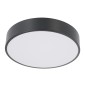 GloboStar® BURTON 61200-S Πλαφονιέρα Οροφής LED CCT 67W 7370lm 120° AC 220-240V - Εναλλαγή Φωτισμού μέσω Τηλεχειριστηρίου All In One Ψυχρό 6000k+Φυσικό 4500k+Θερμό 2700k Dimmable Φ40cm - Μαύρο - 3 Years Warranty