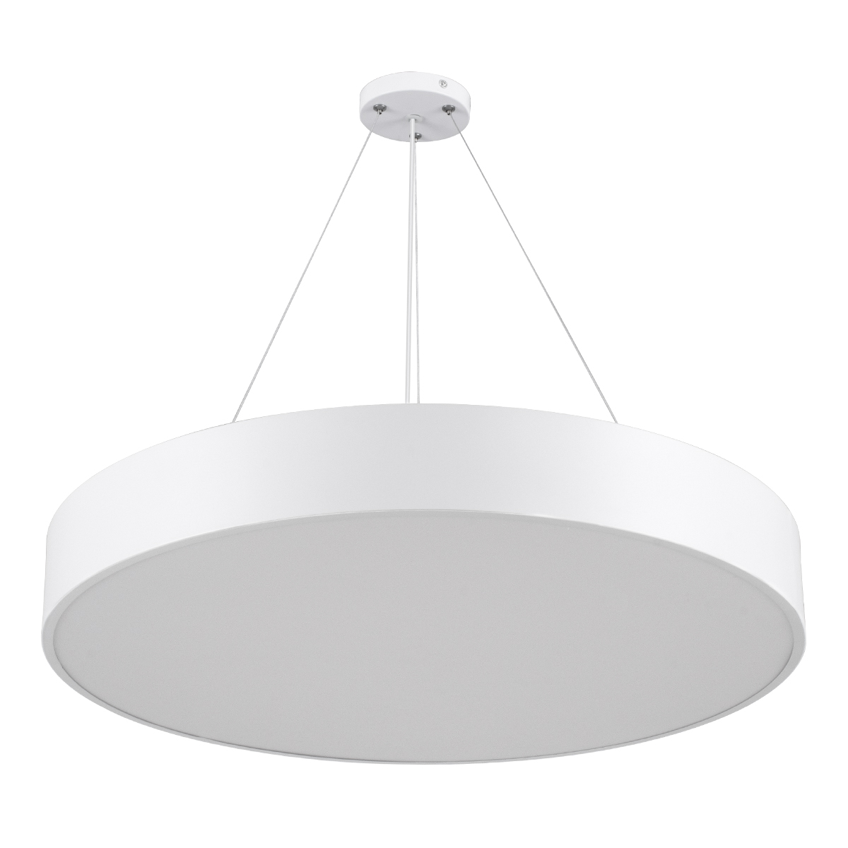 GloboStar® BURTON 61203-S Πλαφονιέρα Οροφής LED CCT 75W 8625lm 120° AC 220-240V - Εναλλαγή Φωτισμού μέσω Τηλεχειριστηρίου All In One Ψυχρό 6000k+Φυσικό 4500k+Θερμό 2700k Dimmable Φ60cm - Λευκό - 3 Years Warranty