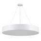 GloboStar® BURTON 61203-S Πλαφονιέρα Οροφής LED CCT 75W 8625lm 120° AC 220-240V - Εναλλαγή Φωτισμού μέσω Τηλεχειριστηρίου All In One Ψυχρό 6000k+Φυσικό 4500k+Θερμό 2700k Dimmable Φ60cm - Λευκό - 3 Years Warranty