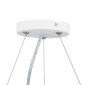 GloboStar® BURTON 61203-P Κρεμαστή Πλαφονιέρα Οροφής LED CCT 75W 8625lm 120° AC 220-240V - Εναλλαγή Φωτισμού μέσω Τηλεχειριστηρίου All In One Ψυχρό 6000k+Φυσικό 4500k+Θερμό 2700k Dimmable Φ60cm - Λευκό - 3 Years Warranty