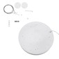 GloboStar® BURTON 61203-P Κρεμαστή Πλαφονιέρα Οροφής LED CCT 75W 8625lm 120° AC 220-240V - Εναλλαγή Φωτισμού μέσω Τηλεχειριστηρίου All In One Ψυχρό 6000k+Φυσικό 4500k+Θερμό 2700k Dimmable Φ60cm - Λευκό - 3 Years Warranty
