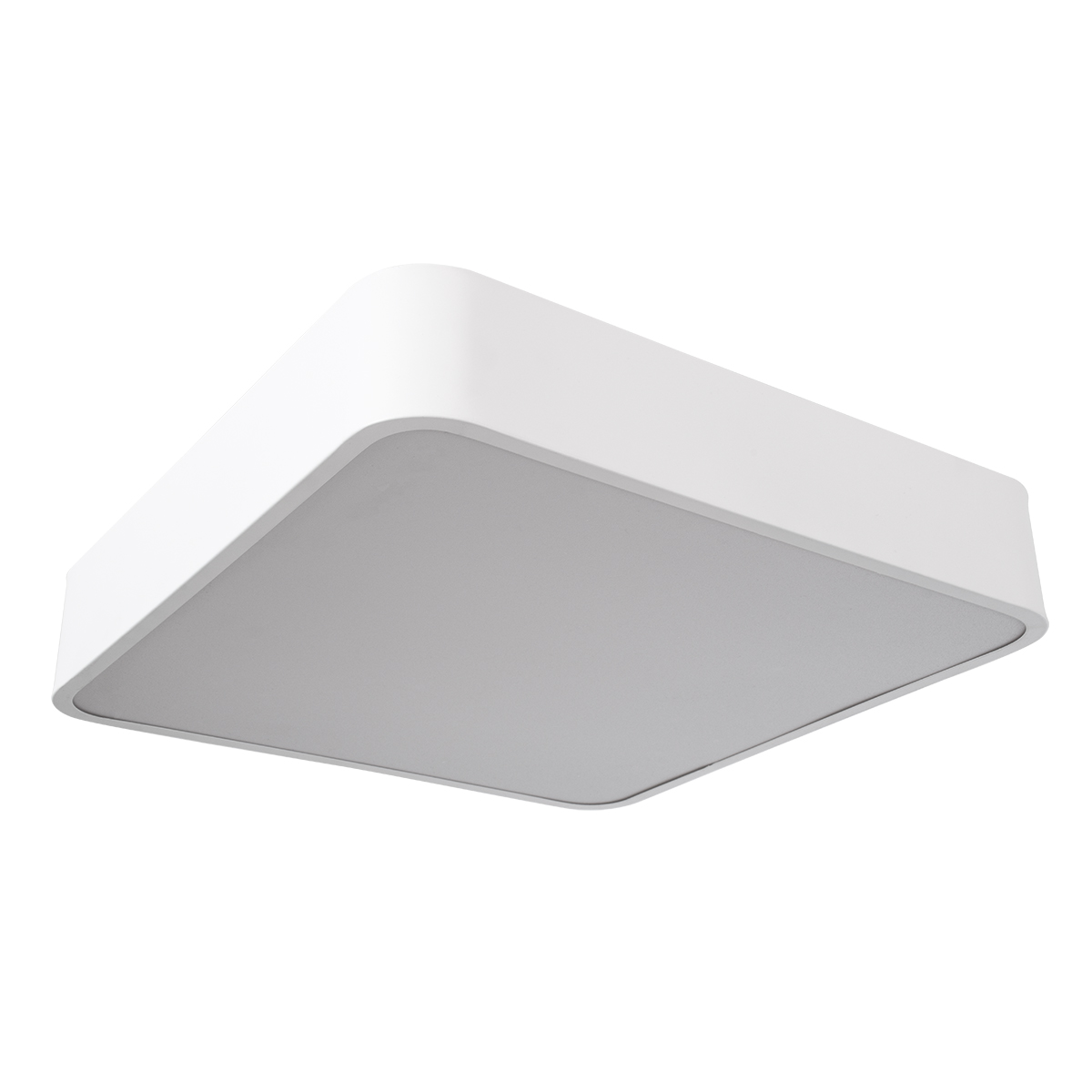 GloboStar® KAMALA 61207-P Κρεμαστή Πλαφονιέρα Οροφής LED CCT 67W 7370lm 120° AC 220-240V - Εναλλαγή Φωτισμού μέσω Τηλεχειριστηρίου All In One Ψυχρό 6000k+Φυσικό 4500k+Θερμό 2700k Dimmable Μ40 x Π40 x Υ8cm - Λευκό - 3 Years Warranty