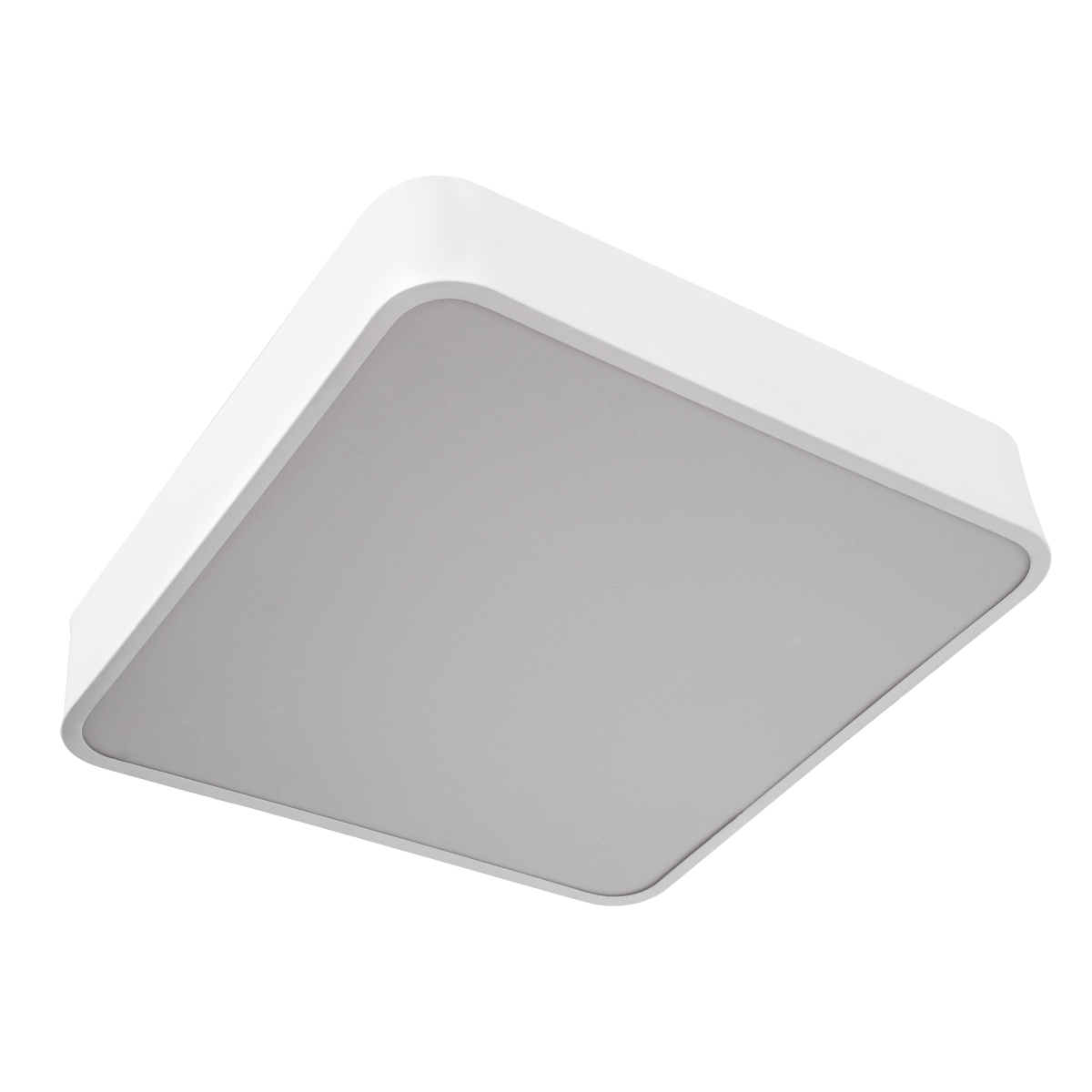 GloboStar® KAMALA 61207-P Κρεμαστή Πλαφονιέρα Οροφής LED CCT 67W 7370lm 120° AC 220-240V - Εναλλαγή Φωτισμού μέσω Τηλεχειριστηρίου All In One Ψυχρό 6000k+Φυσικό 4500k+Θερμό 2700k Dimmable Μ40 x Π40 x Υ8cm - Λευκό - 3 Years Warranty