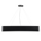 GloboStar® KAMALA 61208-S Πλαφονιέρα Οροφής LED CCT 75W 8625lm 120° AC 220-240V - Εναλλαγή Φωτισμού μέσω Τηλεχειριστηρίου All In One Ψυχρό 6000k+Φυσικό 4500k+Θερμό 2700k Dimmable Μ60 x Π60 x Υ8cm - Μαύρο - 3 Years Warranty